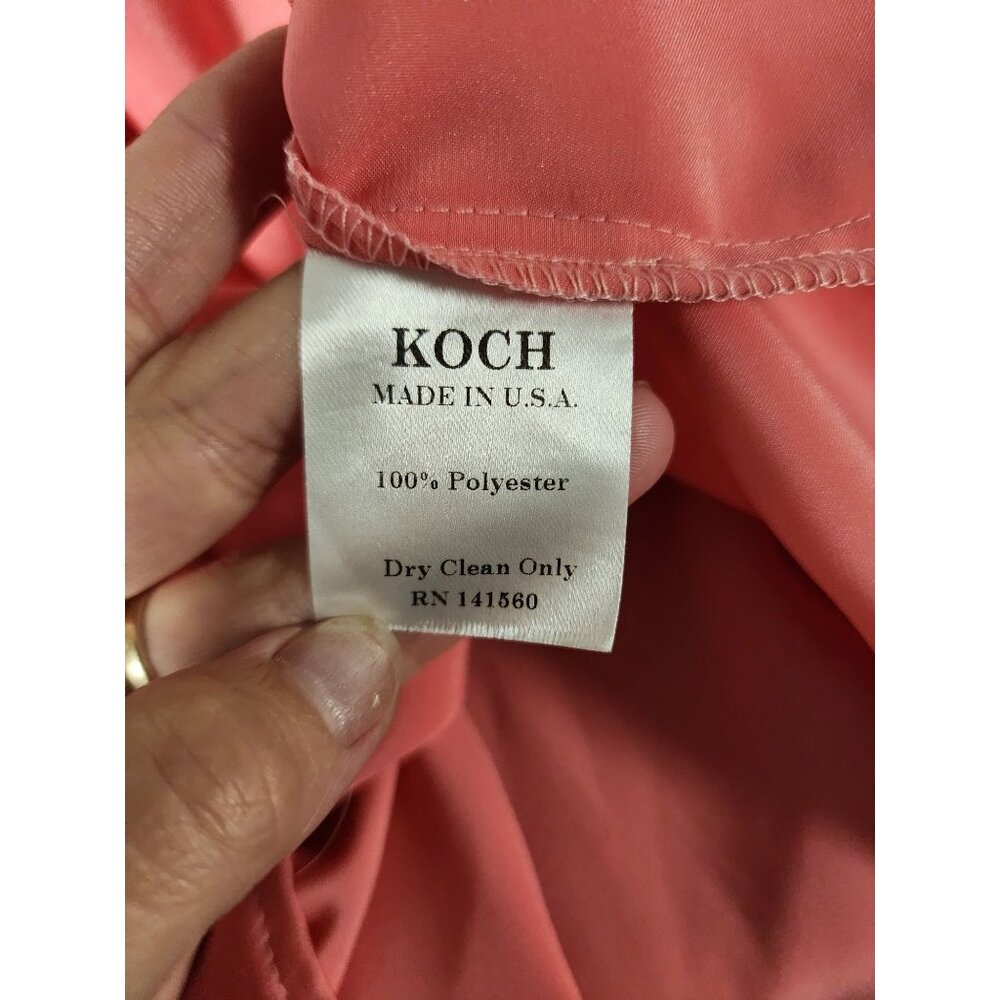 Koch Bubblegum Pink Pixie Polysatin Ruffle Blouse… - image 4